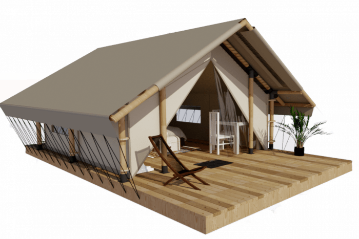 Пaлaтка для глэмпинга 5×4.5 m Safari-Tent